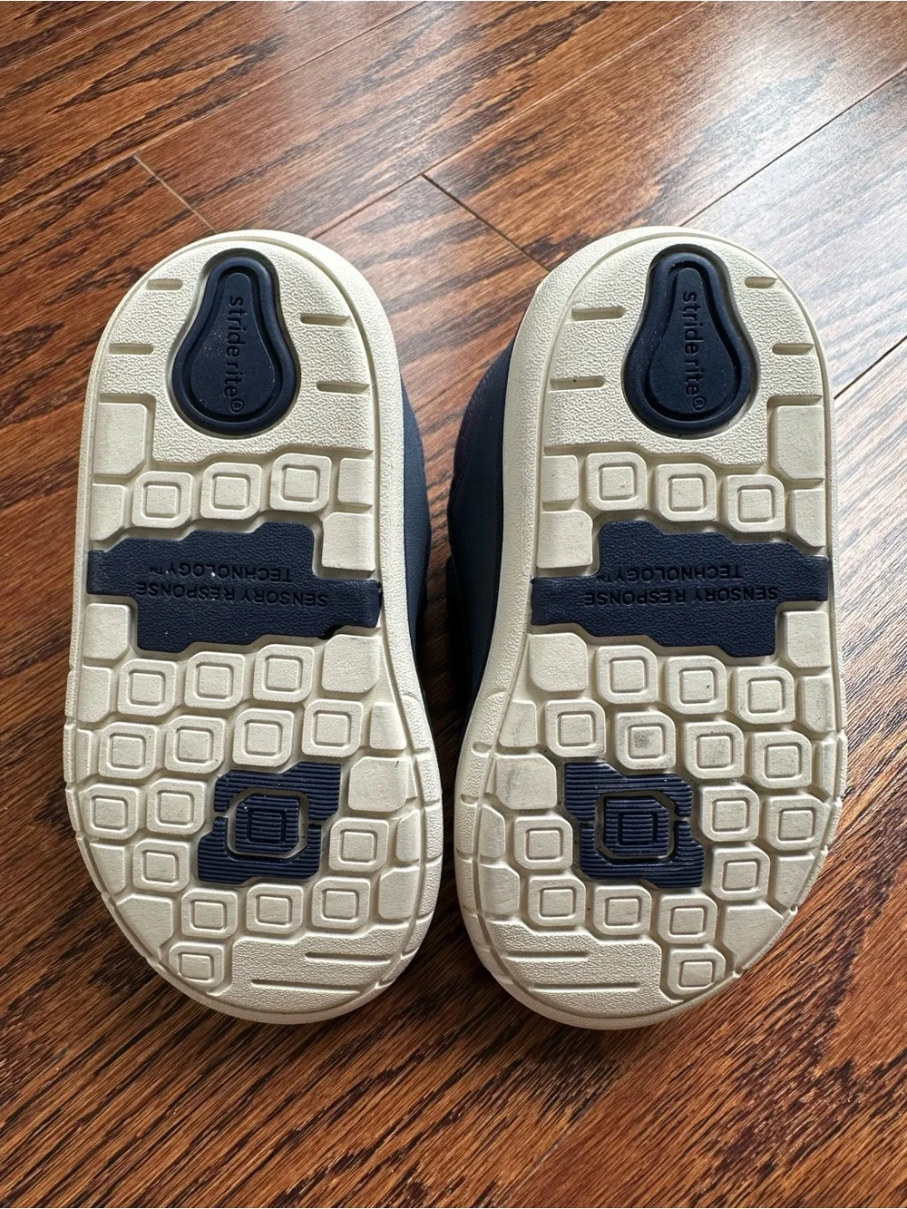 NWOT Stride Rite Ames Navy and Gray Boot/Sneakers with Yellow Accent
